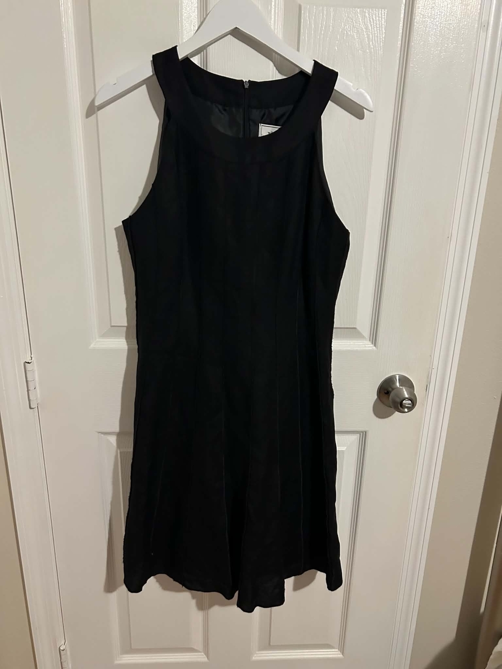 Willow Glenn Sleek Black Sleeveless Fit-and-Flare Dress